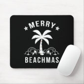 Kerst van de Merry Beachmas palmboom Muismat (Met muis)