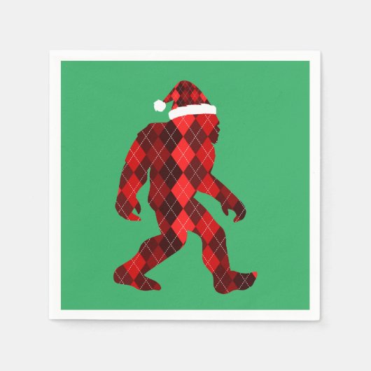 Kerst van de migfoot - Grappig kerstfeest Servet (Voorkant)