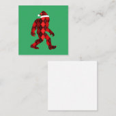 Kerst van de migfoot - Grappig kerstfeest Vierkante Visitekaartje (Voorkant / Achterkant)