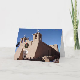 Kerst van de missie van San Francisco de Asis Feestdagen Kaart