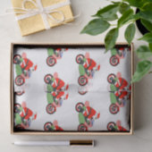 Kerst van de motorfiets tissuepapier (Geschenk)