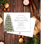 Kerst van de oogfeestdag in Elegant Snowy Kaart