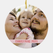 Kerst van de oosterse kerst keramisch ornament (Achterkant)