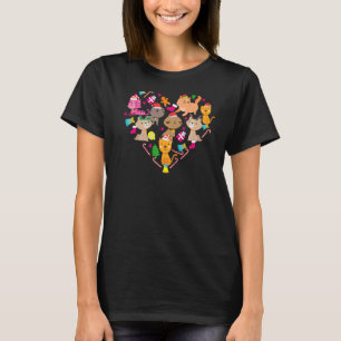 Kerst van de Ornamenten van de kerstkat van het Sn T-shirt
