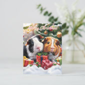 Kerst van de parelhoes feestdagenkaart (Staand voorkant)