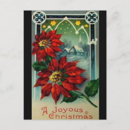Kerst van de  Poinsettias en Kerstmis Briefkaart