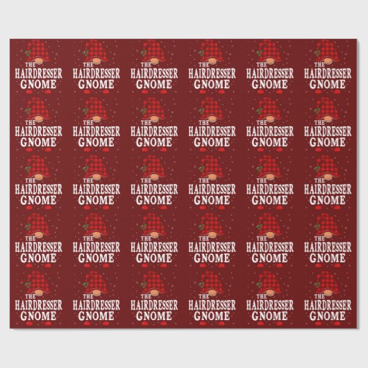 Kerst van de Reeks van de Matching van de Hairdres Cadeaupapier (Vlak)