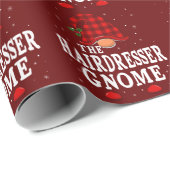 Kerst van de Reeks van de Matching van de Hairdres Cadeaupapier (Rol Hoek)