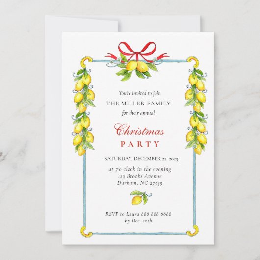 Kerst van de Rode-boegfamilie Kaart (Voorkant)