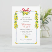 Kerst van de Rode-boegfamilie Kaart (Staand voorkant)