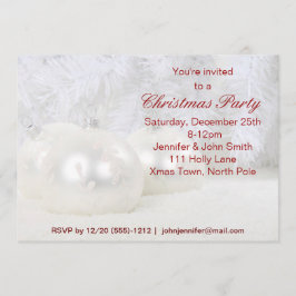 Kerst van de rode en witte sneeuwvlok kaart