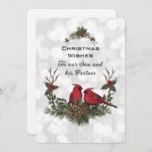 Kerst van de Rode Kerst van de Zoon en de Partner (Voorkant / Achterkant)