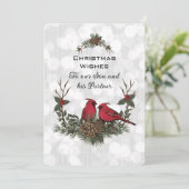 Kerst van de Rode Kerst van de Zoon en de Partner (Staand voorkant)