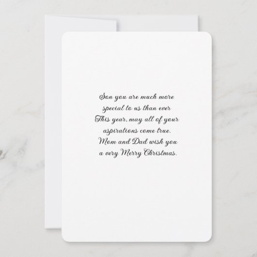 Kerst van de Rode Kerst van de Zoon en de Partner (Achterkant)