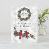 Kerst van de Rode Kerst van de Zoon en de Partner (Staand voorkant)