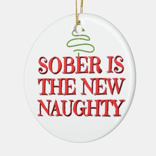 Kerst van de soberheid keramisch ornament (Links)