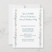 Kerst van de Starfish String of Lights Border Kaart (Voorkant)