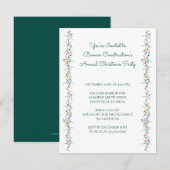 Kerst van de Starfish String of Lights Border Kaart (Voorkant / Achterkant)