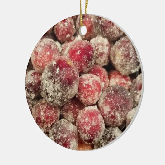 Kerst van de Sugared Cranberries Keramisch Ornament (Links)