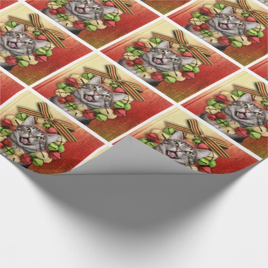 Kerst van de Tabby Cadeaupapier (Hoek)