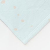 Kerst van de Vegan met cartoon biggen en cadeaus Fleece Deken (Hoek)