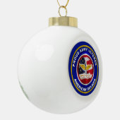 Kerst van de veteranenveteraan keramische bal ornament (Links)