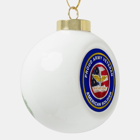 Kerst van de veteranenveteraan keramische bal ornament (Links)