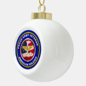 Kerst van de veteranenveteraan keramische bal ornament (Rechts)