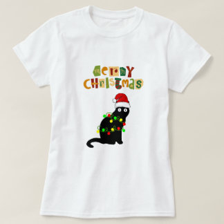 Kerst van de vrolijke en lichte moderne Rode Vrouw T-shirt