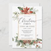 Kerst van de Waterverf Elegant Kaart (Voorkant)