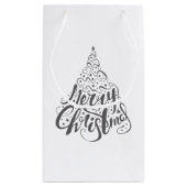 Kerst van de winterfeestdag in Cute waterverf Klein Cadeauzakje (Achterkant)