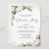 Kerst van de WinterFloral Holly Berries Kaart (Voorkant)