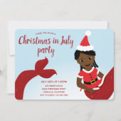 Kerst van de Zeemeermin in de Uitnodiging van de P (Voorkant)