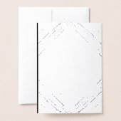 Kerst van de zwarte en witte fotoserie folie kaarten (Met envelop)