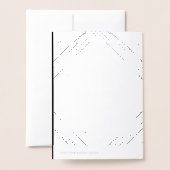 Kerst van de zwarte en witte fotoserie folie kaarten (Met envelop)