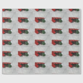 Kerst van de zwarte en witte kat cadeaupapier (Vlak)