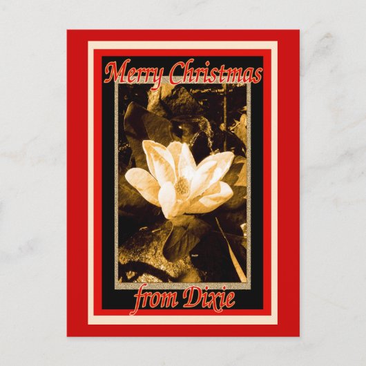 Kerst van Dixie Feestdagenkaart (Voorkant)