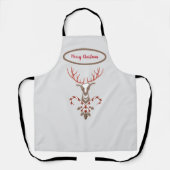 Kerst van droog- en snoepriet schort (Voorkant)