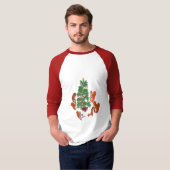 Kerst van eekhoorns t-shirt (Voorkant volledig)