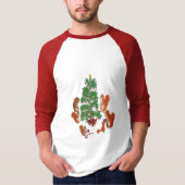 Kerst van eekhoorns t-shirt (Voorkant)