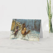  - Kerst van een kattenpaar, Feestdagen Kaart (Voorkant)