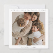 Kerst Van Flat Vakantie Kaart (Achterkant)