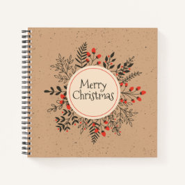  kerst van Floral Merry | Laptop Notitieboek