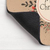  kerst van Floral Merry | Mousepad Muismat (Hoek)