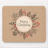 kerst van Floral Merry | Mousepad Muismat (Voorkant)