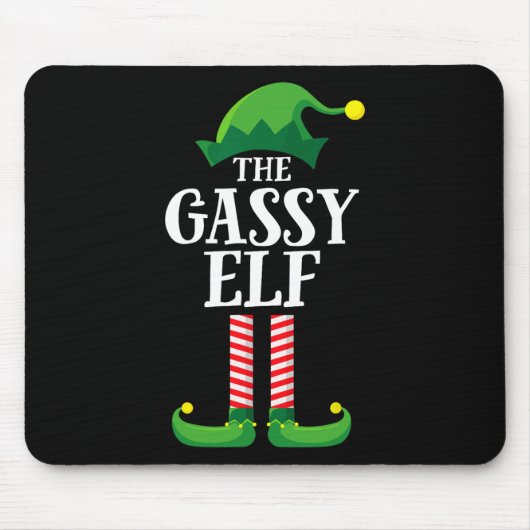 Kerst van Gassy Elf Matching Family Muismat (Voorkant)