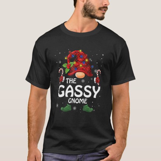 Kerst van Gassy Gnome Matching Family T-shirt (Voorkant)
