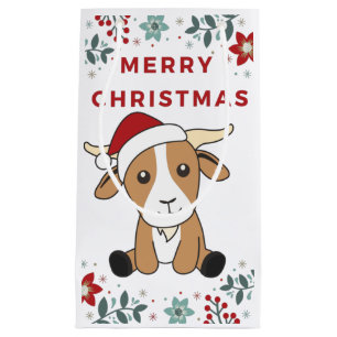 Kerst van geiten Winterdieren Klein Cadeauzakje