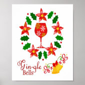 Kerst van Gin-gle Bells Poster (Voorkant)