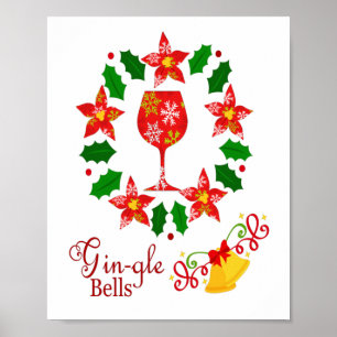 Kerst van Gin-gle Bells Poster